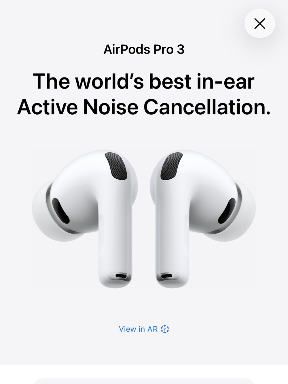 Apple AirPods Pro 3 Wireless Earbuds in White - Picture 2 of 10